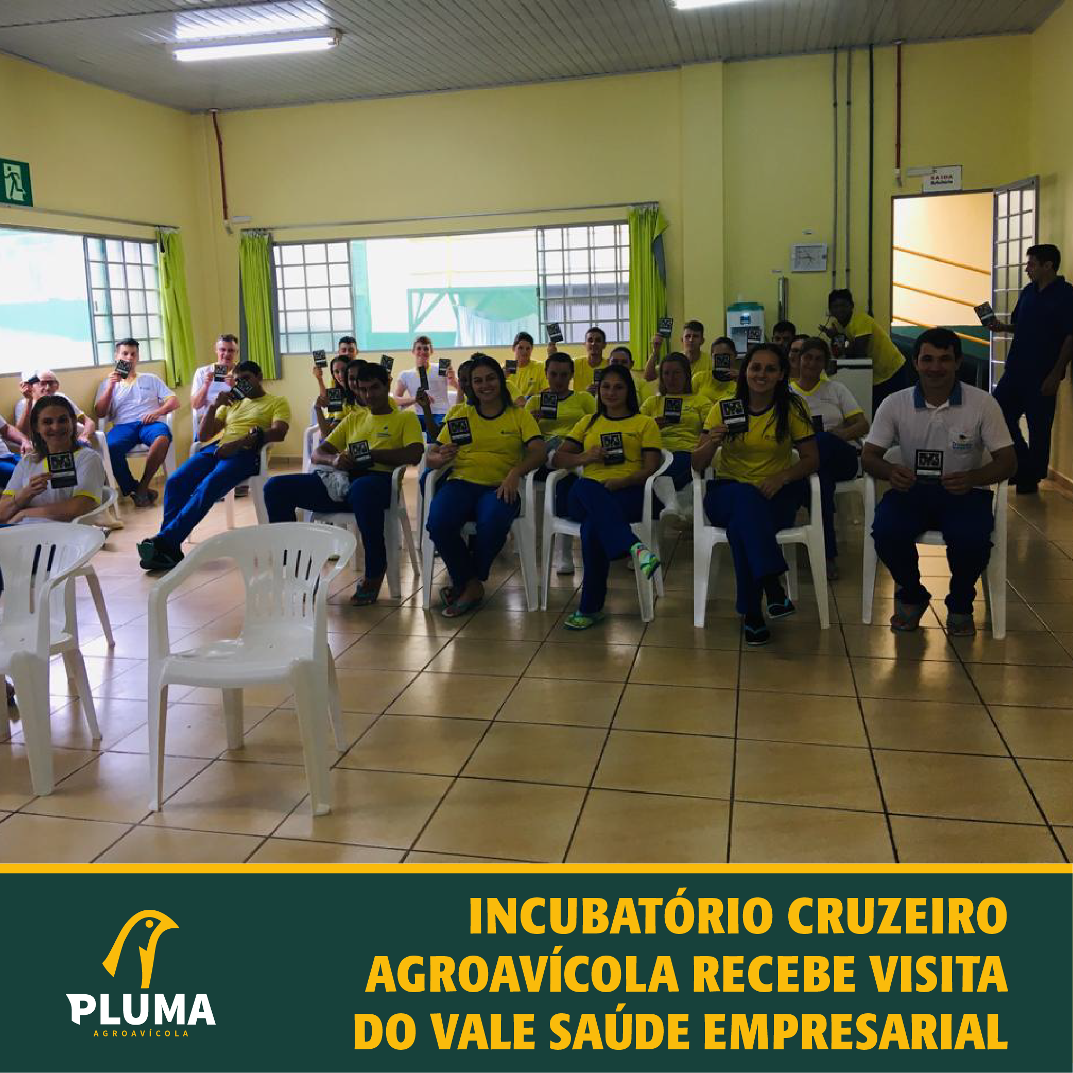 Incubatório Cruzeiro Agroavícola recebe visita do Vale Saúde Empresarial